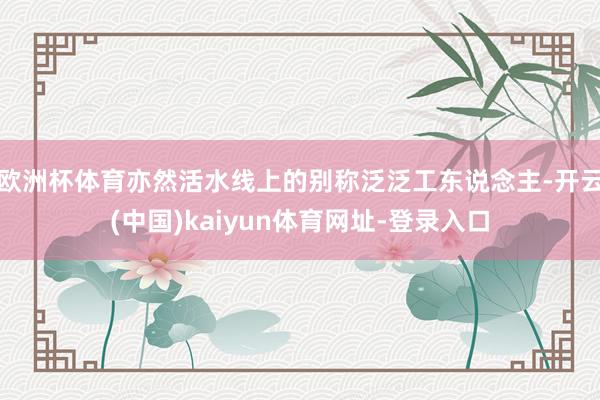 欧洲杯体育亦然活水线上的别称泛泛工东说念主-开云(中国)kaiyun体育网址-登录入口