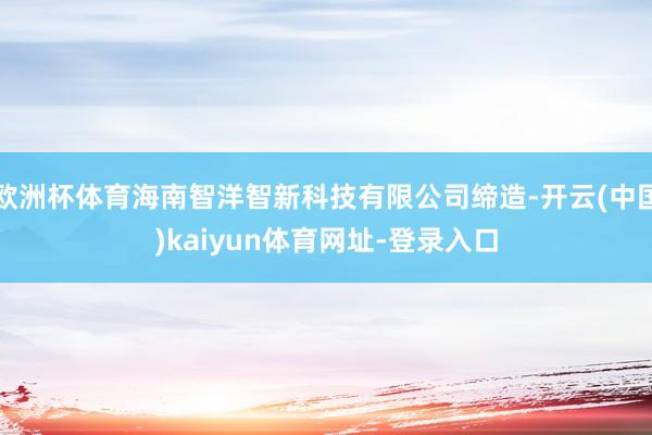 欧洲杯体育海南智洋智新科技有限公司缔造-开云(中国)kaiyun体育网址-登录入口